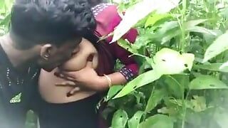 Desi sister-in-law left in the forest